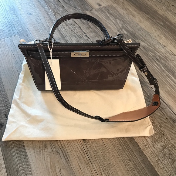 Tory Burch Handbags - Tory Burch Lee Radziwill Patent Cat Eye Bag